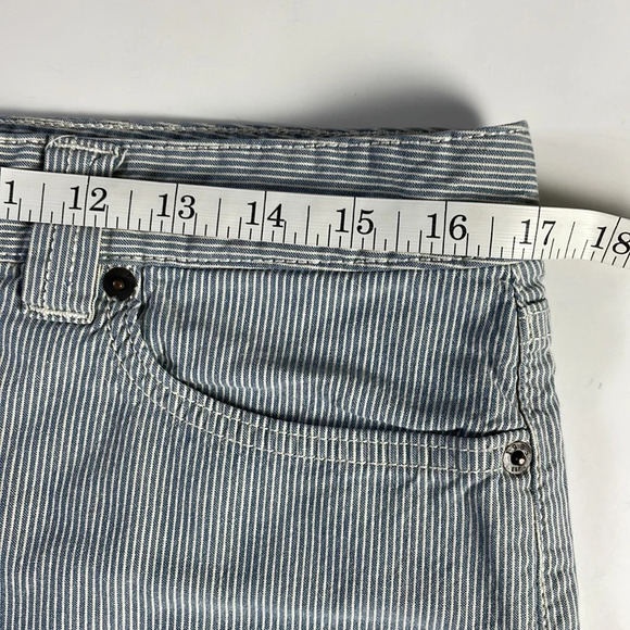 Tommy Hilfiger Striped Mini Skirt Size 10 Blue White - Picture 9 of 12